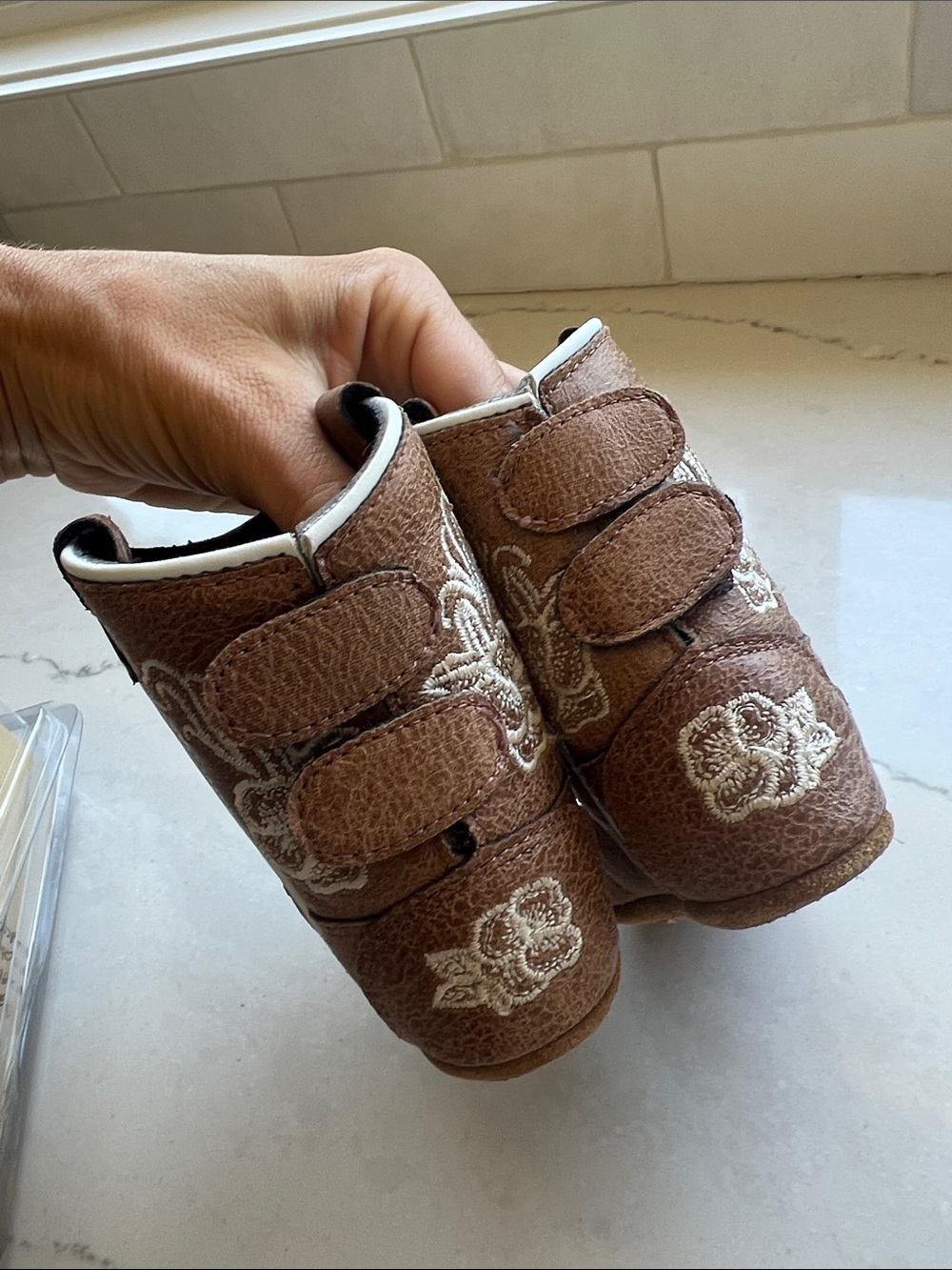 Lil' Boot Barn Brown Baby Cowpoke Boots - Picture 4 of 5